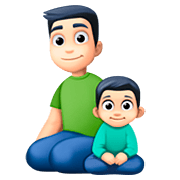 👨🏻‍👦🏻 Emoji Familia - Hombre, Niño: Tono De Piel Claro en Facebook 4.0.