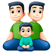 👨🏻‍👨🏻‍👦🏻 Emoji Familia - Hombre, Hombre, Niño: Tono De Piel Claro en Facebook 4.0.