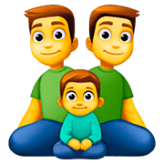 👨‍👨‍👦 Emoji Familie: Mann, Mann und Junge Facebook 4.0.