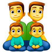 👨‍👨‍👦‍👦 Emoji Família: Homem, Homem, Menino E Menino na Facebook 4.0.