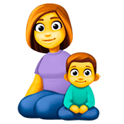 👩‍👦 Emoji Familie: Frau, Junge Facebook 4.0.