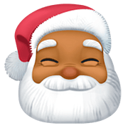🎅🏾 Emoji Papá Noel: Tono De Piel Oscuro Medio en Facebook 4.0.