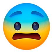 😨 Emoji ängstliches Gesicht Facebook 4.0.