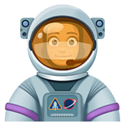 Emoji 👩🏽‍🚀 Astronauta Donna: Carnagione Olivastra su Facebook 4.0.