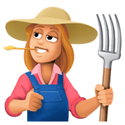 👩🏼‍🌾 Emoji Agricultora: Tono De Piel Claro Medio en Facebook 4.0.