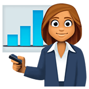 👩🏽‍💼 Emoji Oficinista Mujer: Tono De Piel Medio en Facebook 4.0.