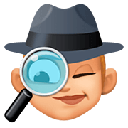 🕵🏼‍♀️ Emoji Detective Mujer: Tono De Piel Claro Medio en Facebook 4.0.