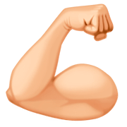 💪🏼 Emoji Bíceps Flexionado: Tono De Piel Claro Medio en Facebook 4.0.