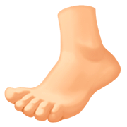 🦶🏼 Emoji Fuß: mittelhelle Hautfarbe Facebook 4.0.