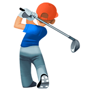 🏌🏼 Emoji Golfista: Tono De Piel Claro Medio en Facebook 4.0.