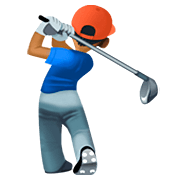 🏌🏾 Emoji Golfer(in): mitteldunkle Hautfarbe Facebook 4.0.