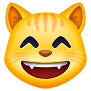 😸 Emoji Gato Sonriendo Con Ojos Sonrientes en Facebook 4.0.