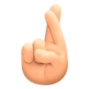 🤞🏻 Emoji Dedos Cruzados: Tono De Piel Claro en Facebook 4.0.
