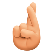 🤞🏼 Emoji Dedos Cruzados: Tono De Piel Claro Medio en Facebook 4.0.