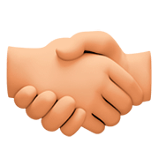 🤝🏼 Emoji Handschlag, mittelhelle Hautfarbe Facebook 4.0.