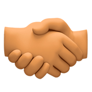 🤝🏽 Emoji Handschlag, mittlere Hautfarbe Facebook 4.0.