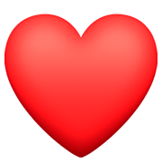 ❤️ Emoji Corazón Rojo en Facebook 4.0.