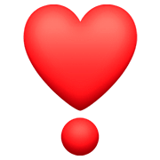 ❣️ Emoji Exclamación De Corazón en Facebook 4.0.