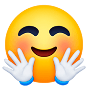 🤗 Emoji Cara Con Manos Abrazando en Facebook 4.0.