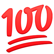 Emoji 💯 100 Punti su Facebook 4.0.