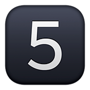 Emoji 5️⃣ Tasto: 5 su Facebook 4.0.