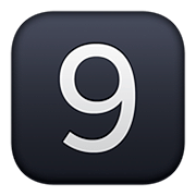 Emoji 9️⃣ Tasto: 9 su Facebook 4.0.