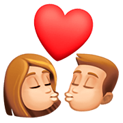 💏🏼 Emoji sich küssendes Paar, mittelhelle Hautfarbe Facebook 4.0.