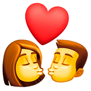 Emoji 👩‍❤️‍💋‍👨 Bacio Tra Coppia: Donna E Uomo su Facebook 4.0.