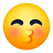 😚 Emoji Cara Besando Con Los Ojos Cerrados en Facebook 4.0.