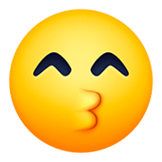 😙 Emoji Cara Besando Con Ojos Sonrientes en Facebook 4.0.
