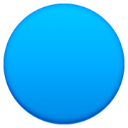 🔵 Emoji Círculo Azul Grande en Facebook 4.0.