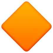 🔶 Emoji große orangefarbene Raute Facebook 4.0.