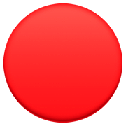 Émoji 🔴 Disque Rouge sur Facebook 4.0.