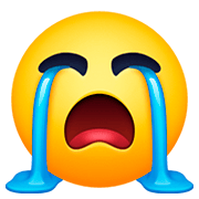 Emoji 😭 Faccina Disperata su Facebook 4.0.