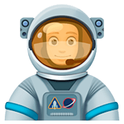 👨🏻‍🚀 Emoji Astronaut: helle Hautfarbe Facebook 4.0.