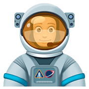 Emoji 👨🏼‍🚀 Astronauta Uomo: Carnagione Abbastanza Chiara su Facebook 4.0.