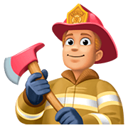 Emoji 👨🏼‍🚒 Pompiere Uomo: Carnagione Abbastanza Chiara su Facebook 4.0.
