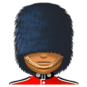 💂🏾‍♂️ Emoji Guardia Hombre: Tono De Piel Oscuro Medio en Facebook 4.0.