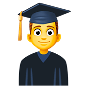 Emoji 👨‍🎓 Studente su Facebook 4.0.