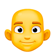 👨‍🦲 Emoji Hombre: Sin Pelo en Facebook 4.0.