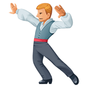 🕺🏼 Emoji Hombre Bailando: Tono De Piel Claro Medio en Facebook 4.0.
