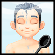 🧖🏻‍♂️ Emoji Hombre En Una Sauna: Tono De Piel Claro en Facebook 4.0.