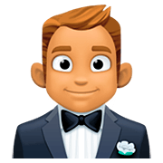 🤵🏽 Emoji Persona Con Esmoquin: Tono De Piel Medio en Facebook 4.0.