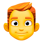 👨‍🦰 Emoji Hombre: Pelo Pelirrojo en Facebook 4.0.