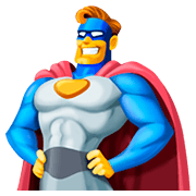 Emoji 🦸‍♂️ Supereroe Uomo su Facebook 4.0.