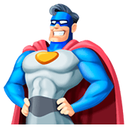 🦸🏻‍♂️ Emoji Homem Super-herói: Pele Clara na Facebook 4.0.