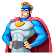 Emoji 🦸🏼‍♂️ Supereroe Uomo: Carnagione Abbastanza Chiara su Facebook 4.0.