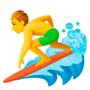 Emoji 🏄‍♂️ Surfista Uomo su Facebook 4.0.