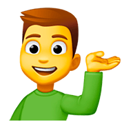 💁‍♂️ Emoji Empleado De Mostrador De Información en Facebook 4.0.