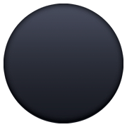 Emoji ⚫ Cerchio Nero su Facebook 4.0.